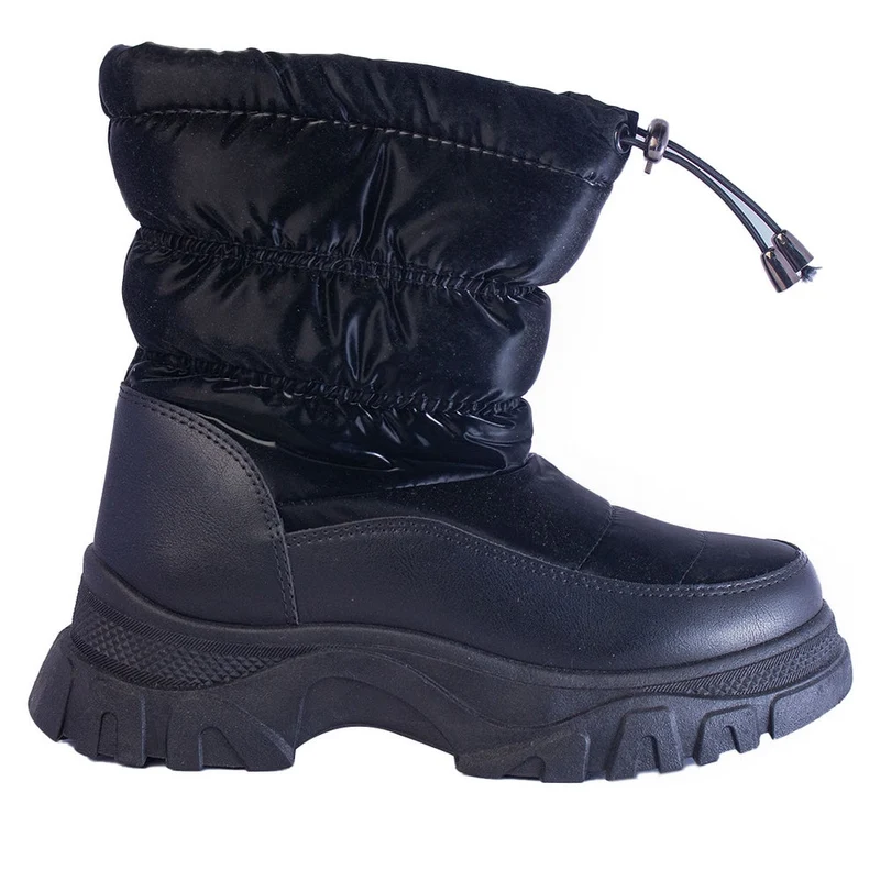Europeon Union Women Black Water Proof Half Boot #2414