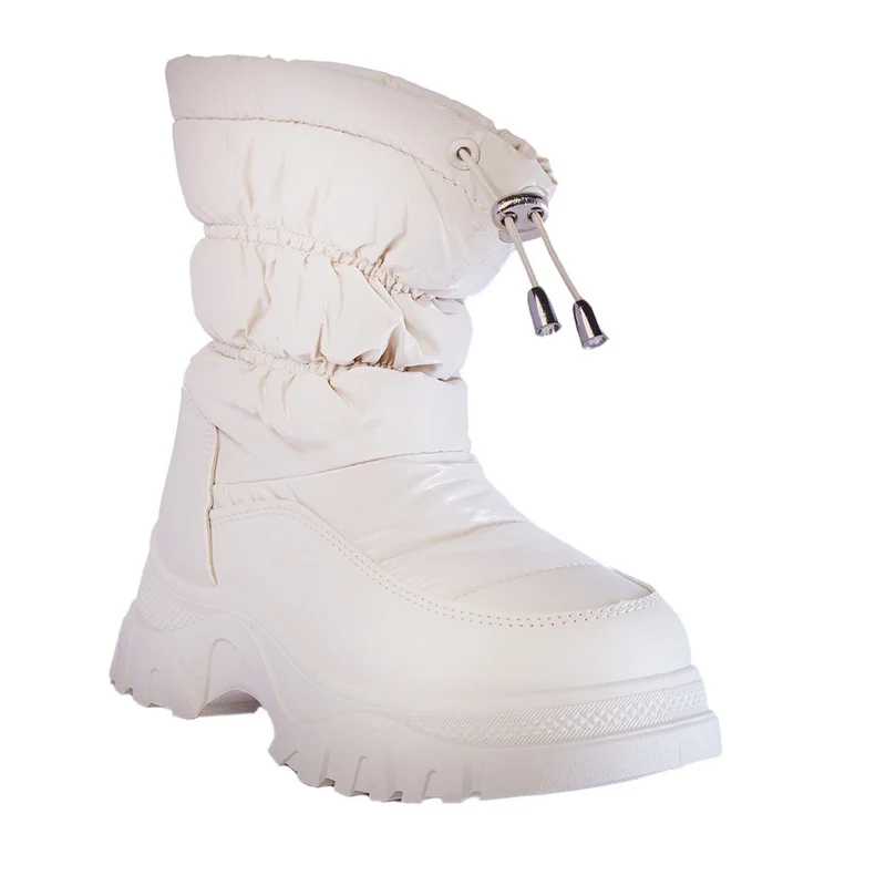 Europeon Union Women White Water Proof Half Boot #2413