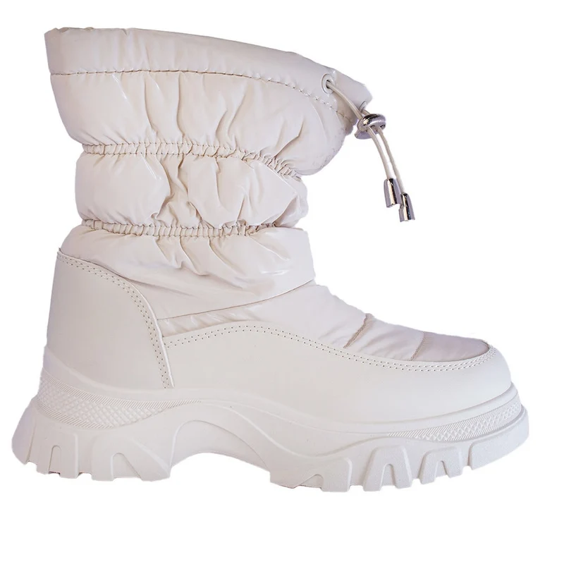 Europeon Union Women White Water Proof Half Boot #2413