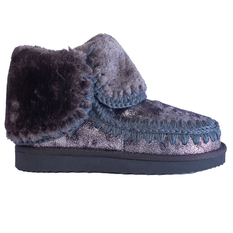 Europeon Union Women Grey Chamois Half Boot #2411