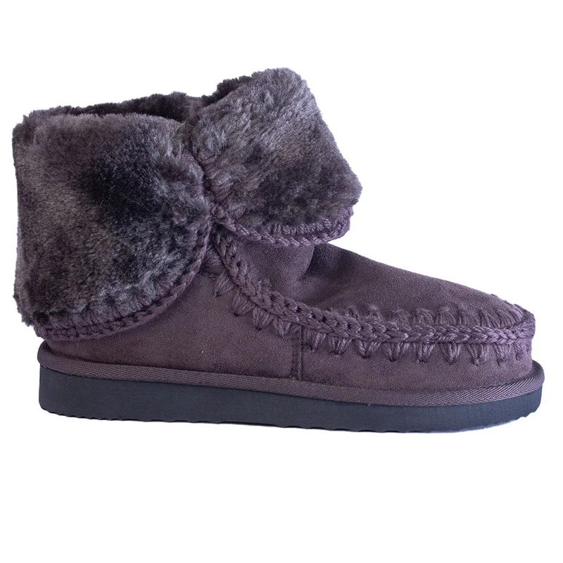 Europeon Union Women Grey Chamois Half Boot #2407
