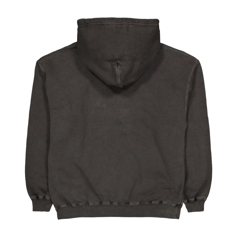 Pigment Dyed Sweatparka Ls Black