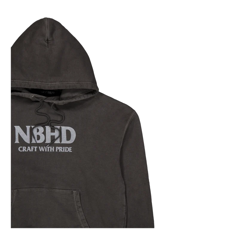Pigment Dyed Sweatparka Ls Black