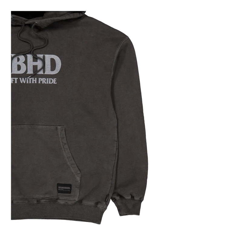 Pigment Dyed Sweatparka Ls Black