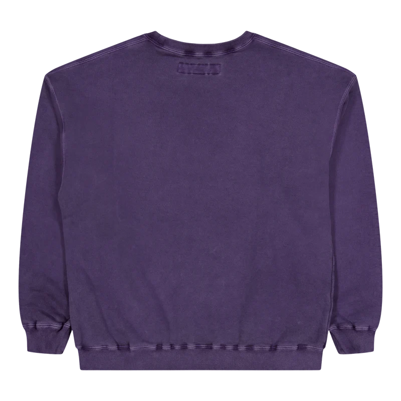 Pigment Dyed Sweatshirt Ls Purple