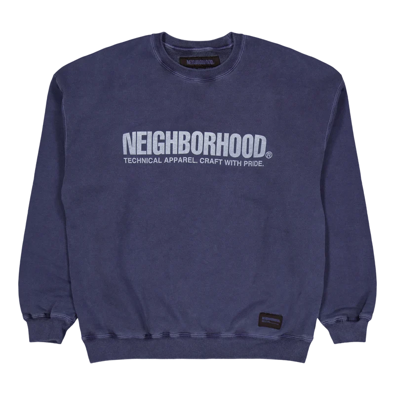 Pigment Dyed Sweatshirt Ls Navy