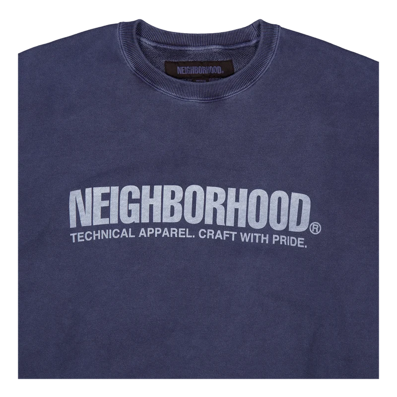 Pigment Dyed Sweatshirt Ls Navy