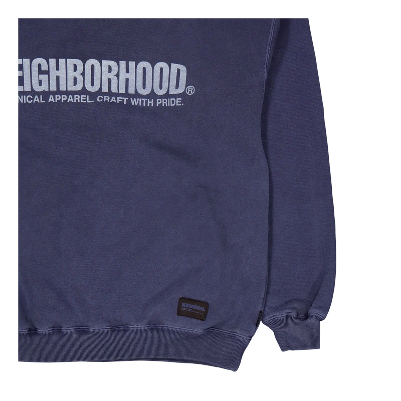 Pigment Dyed Sweatshirt Ls Navy