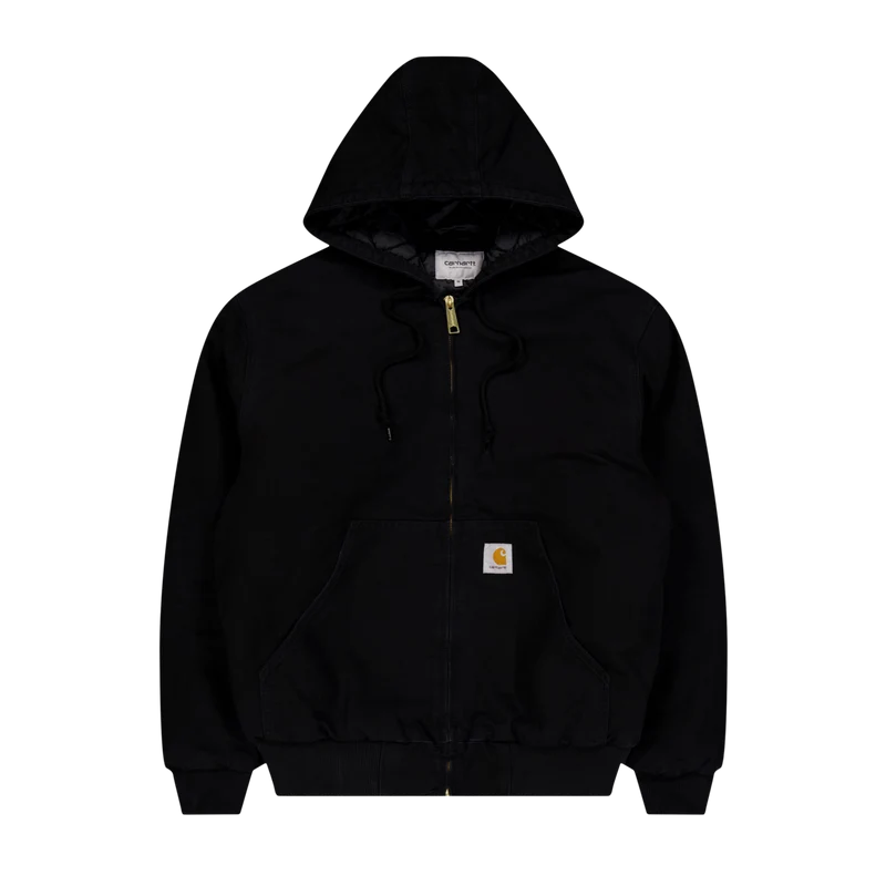 Og Active Jacket Organic Cotto Black