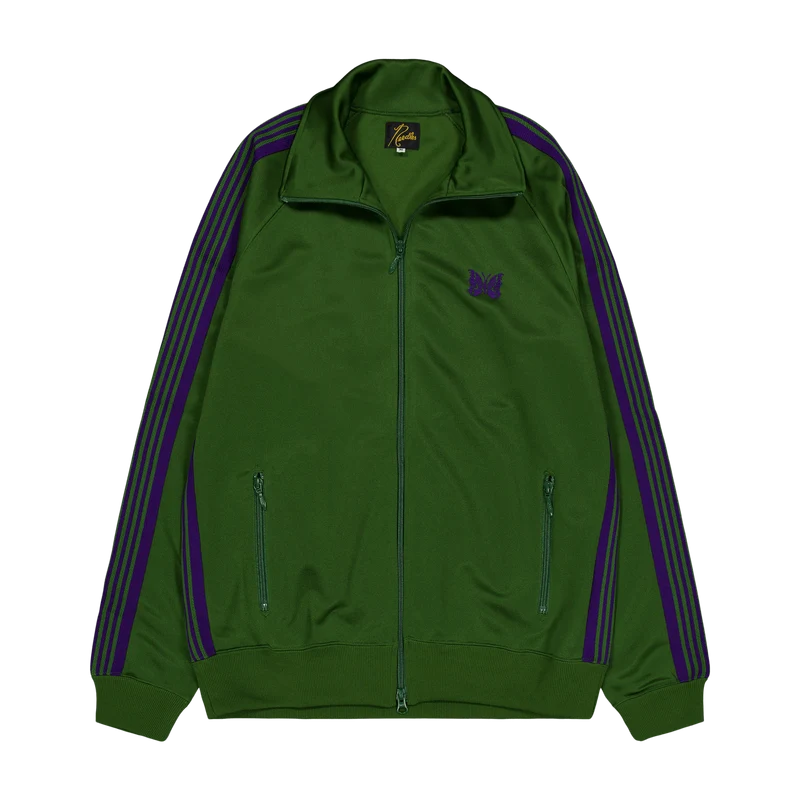 Track Jacket - Poly Smooth Ivy-green