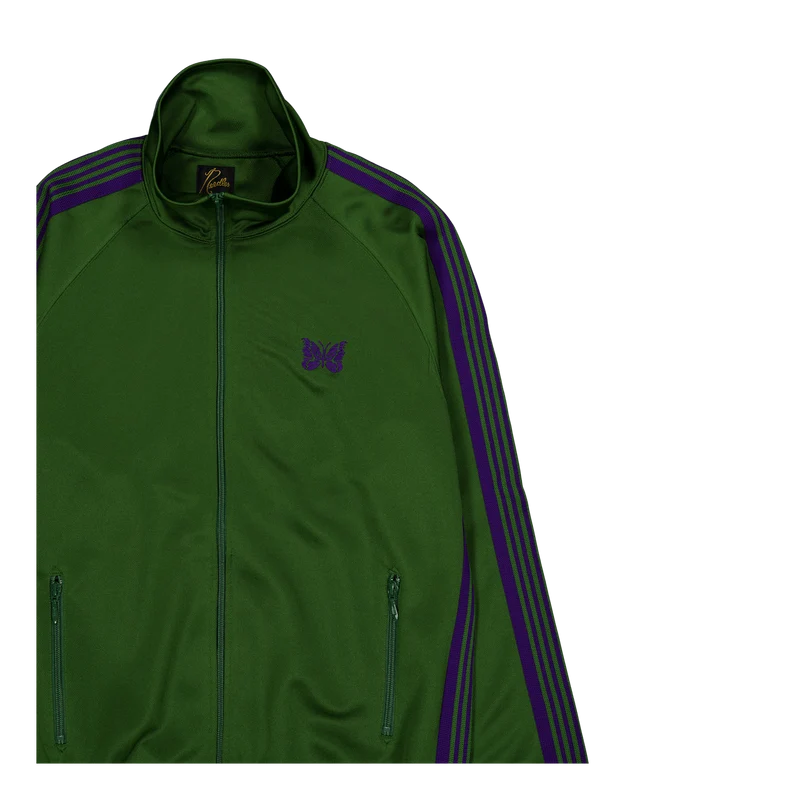 Track Jacket - Poly Smooth Ivy-green