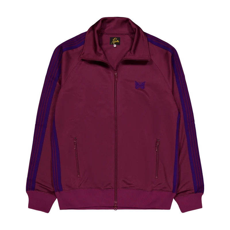 Track Jacket - Poly Smooth Wine