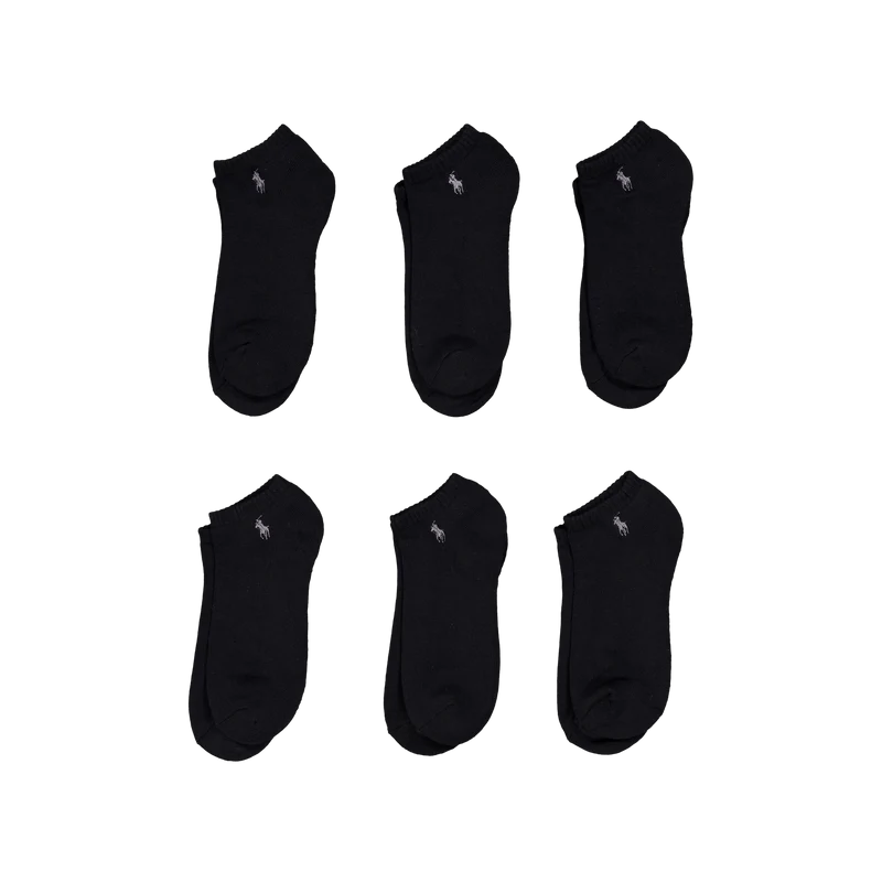 Cushioned Low-Cut-Sock 6-Pack Black