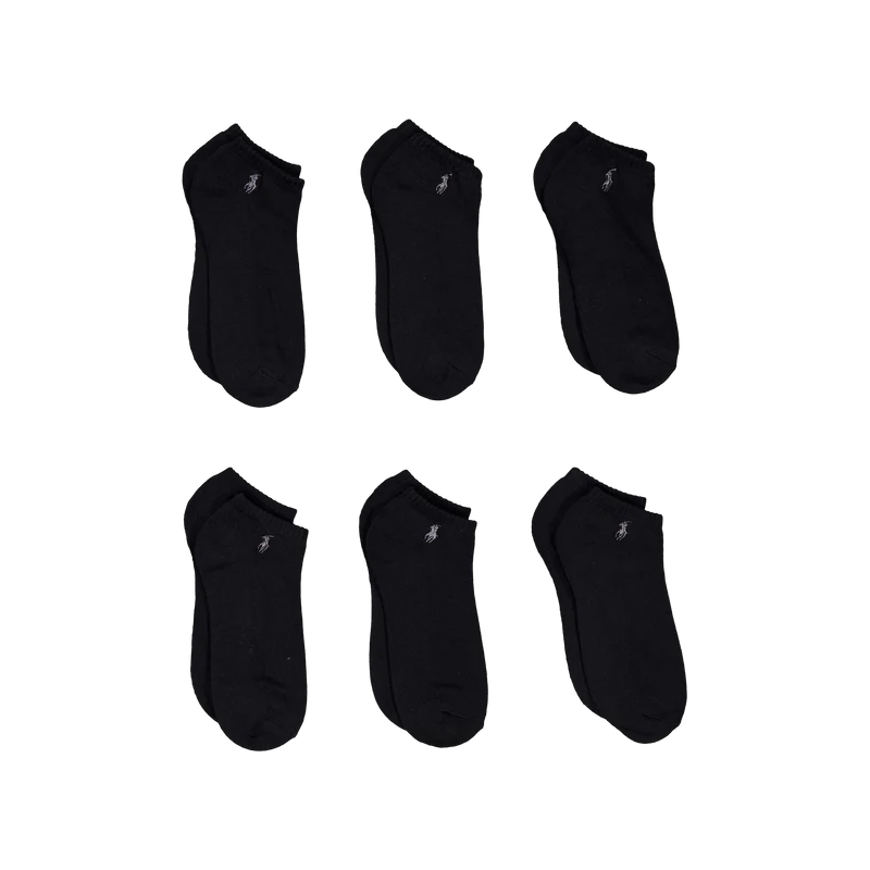 Cushioned Low-Cut-Sock 6-Pack Black