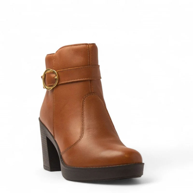 Italian Women Havan Leather Half Boot #3635