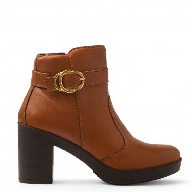 Italian Women Havan Leather Half Boot #3635