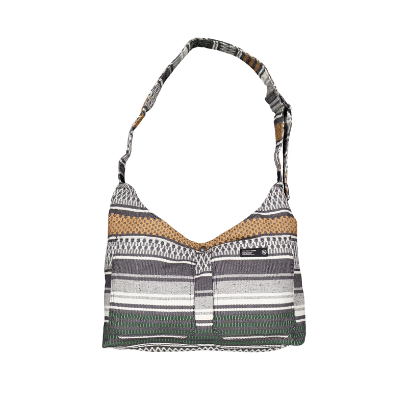 Mexican Blanket Shoulder Bag Gray