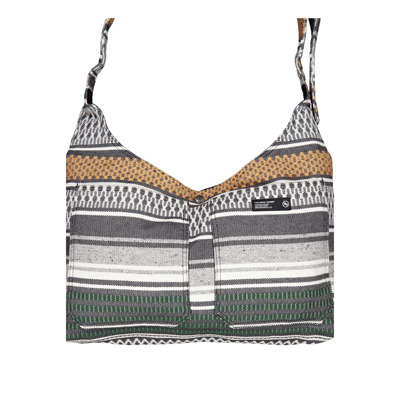 Mexican Blanket Shoulder Bag Gray