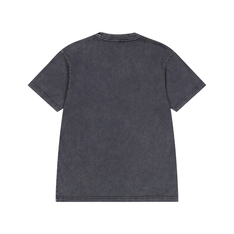 Heavyweight S/s T-black Acid Black Acid