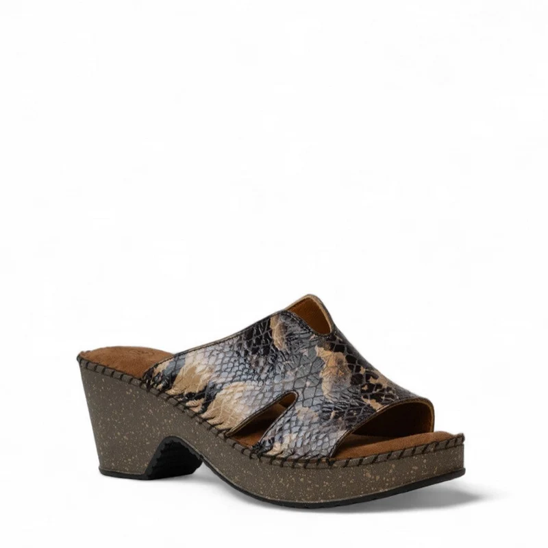 Women cafط·آ£ط¢آ© Leather Wedges #3052