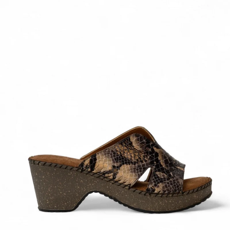Women cafط·آ£ط¢آ© Leather Wedges #3052