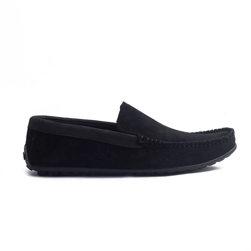 Men Black Chamois Espadrilles #4151