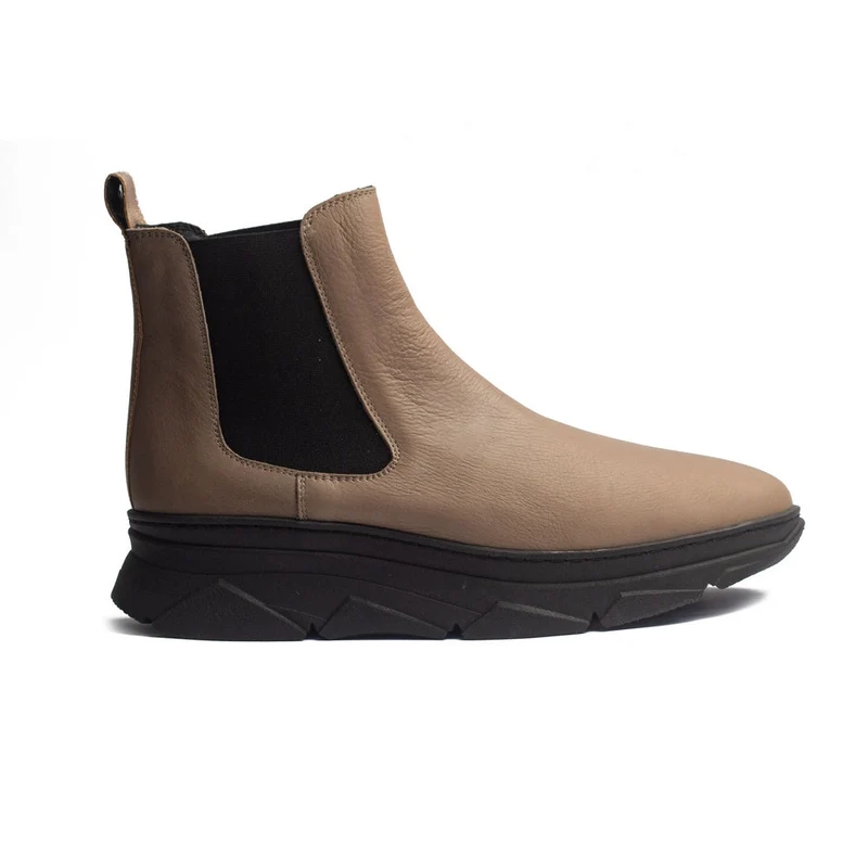 Spanish Women Cafe Leather Half Boot #1524