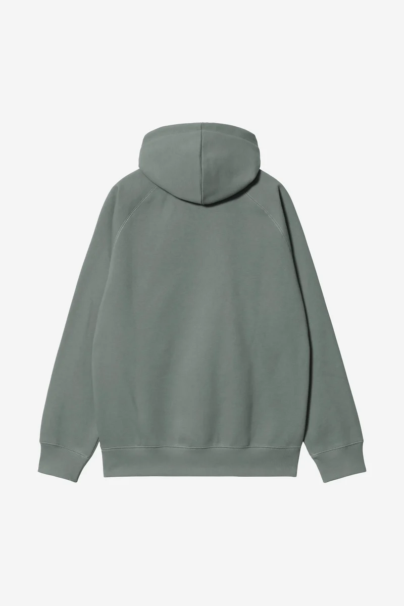 Hooded Chase Sweat velvet green / gold