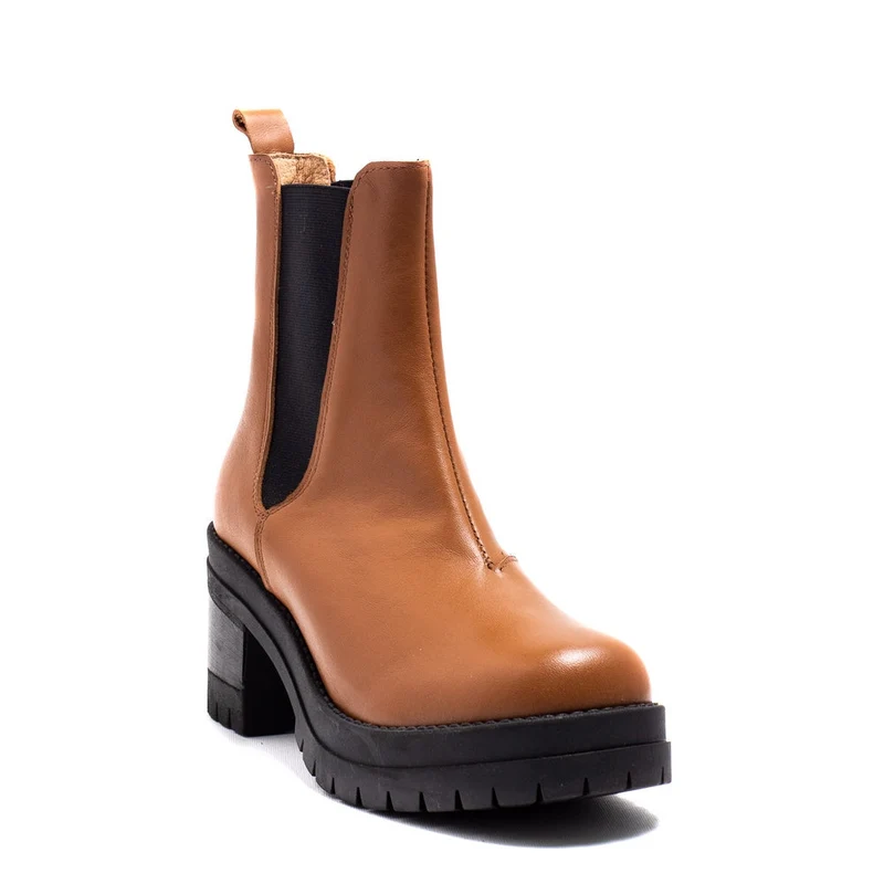 Italian Women Havan Leather Half Boot #0145