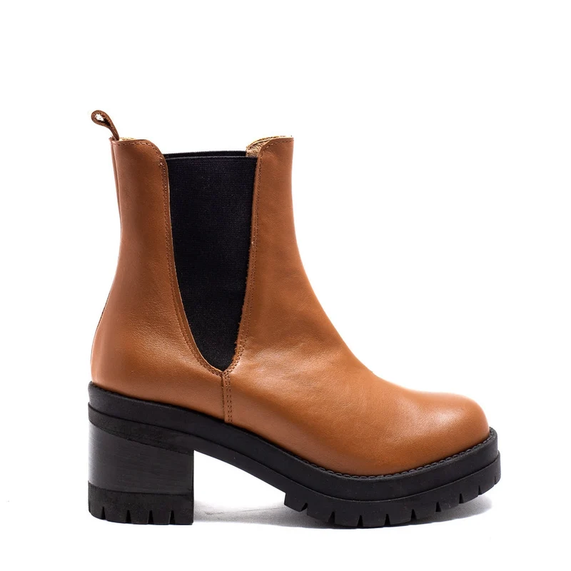 Italian Women Havan Leather Half Boot #0145