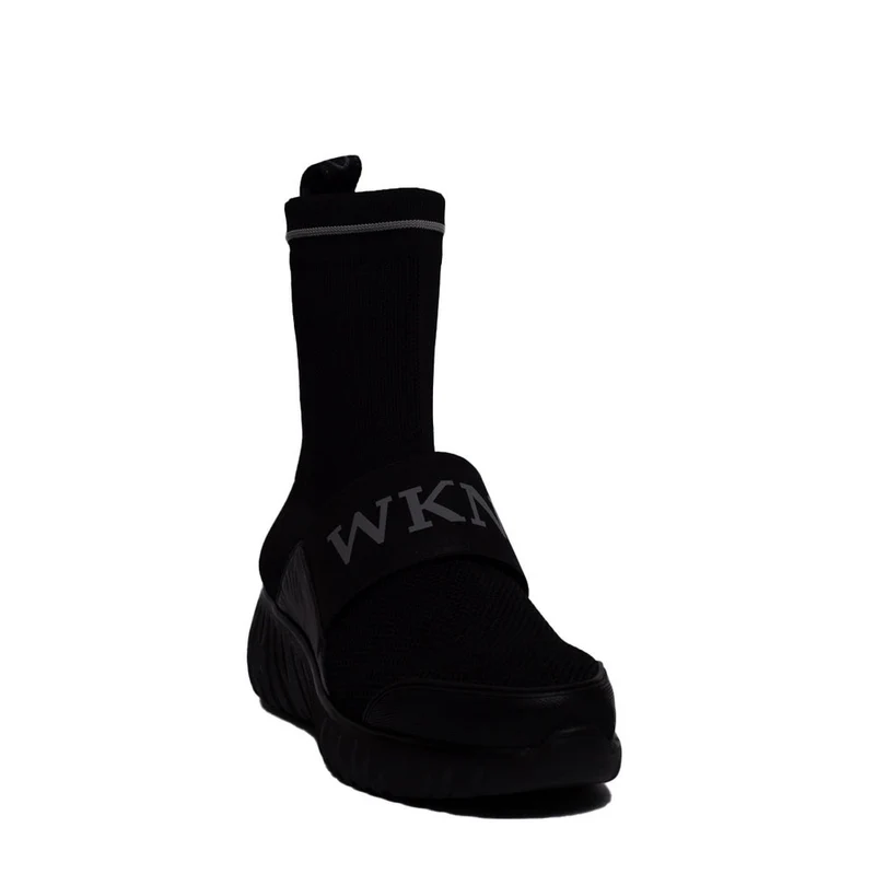 Spanish Women Black Cloth Half Boot #0361