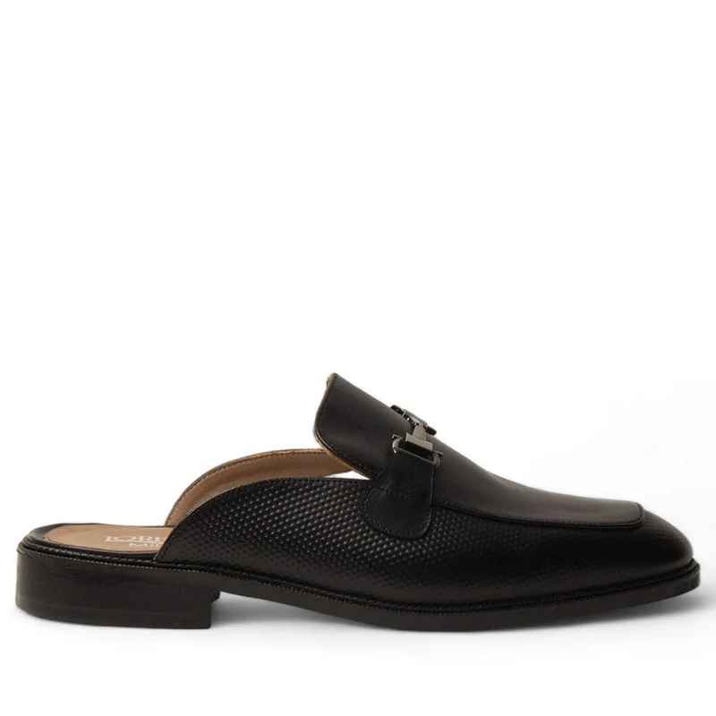 Men Black Leather Shoes #4576