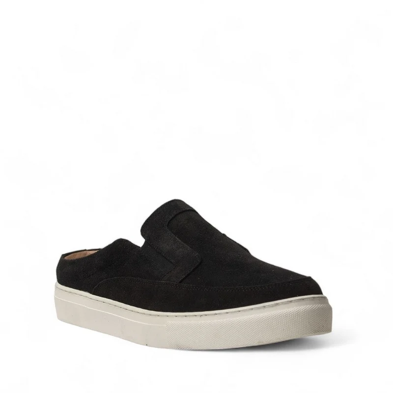 Men Black Chamois Shoes #4572