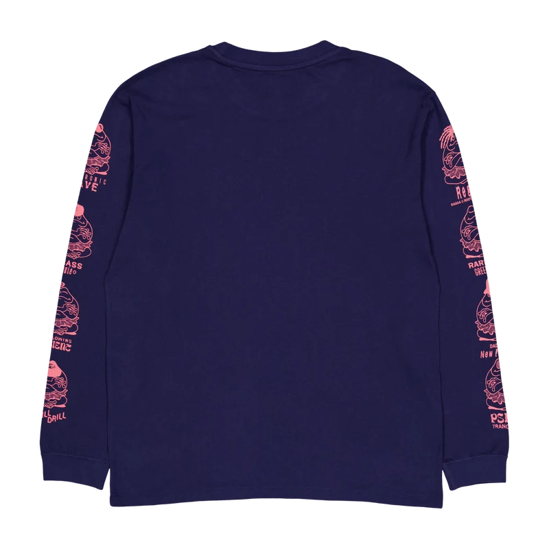 Edwin Music Channel Chest T Maritime Blue