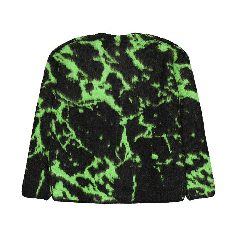 Hiji Cardigan Black/poison Green