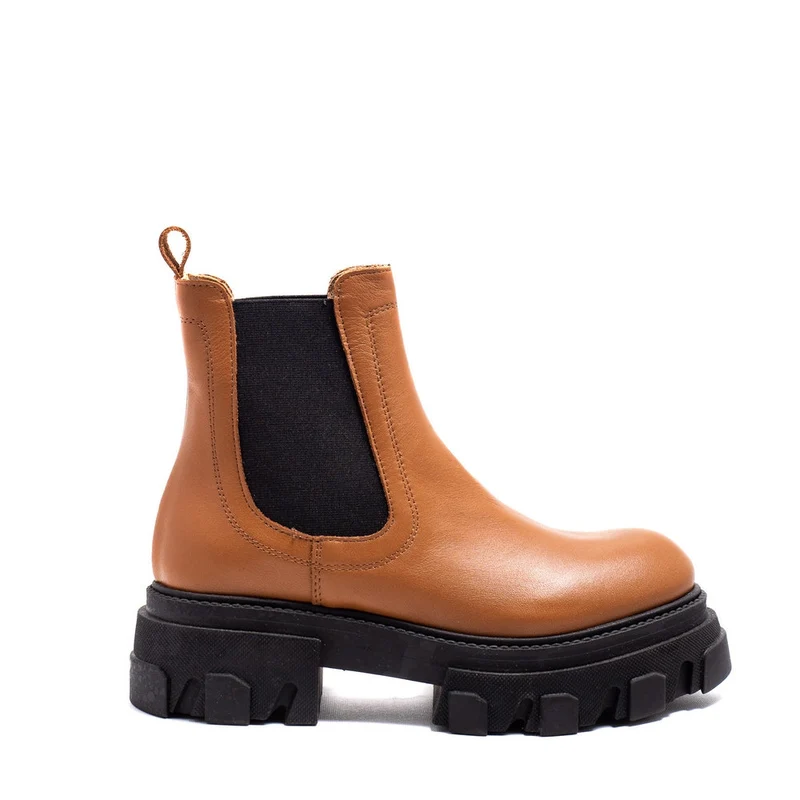 Italian Women Havan Leather Half Boot #0134