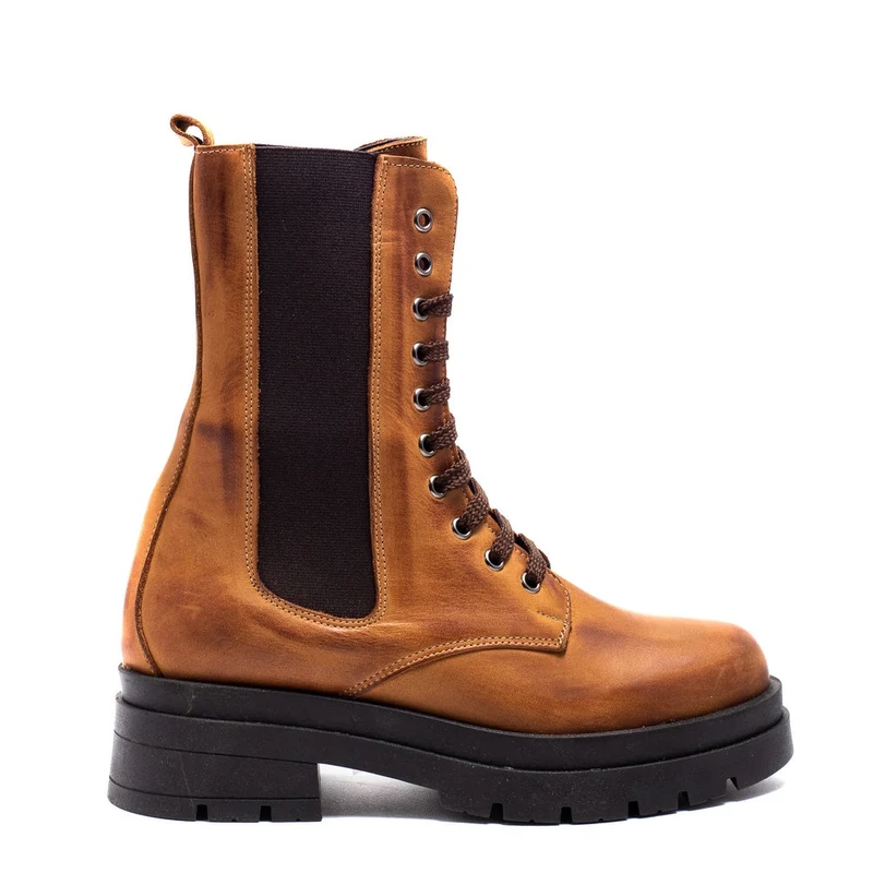 Italian Women Havan Leather Half Boot #0118