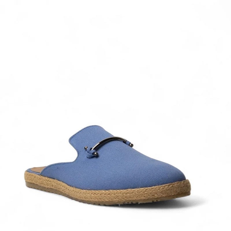 Men Light Blue Cloth Shoes #4564