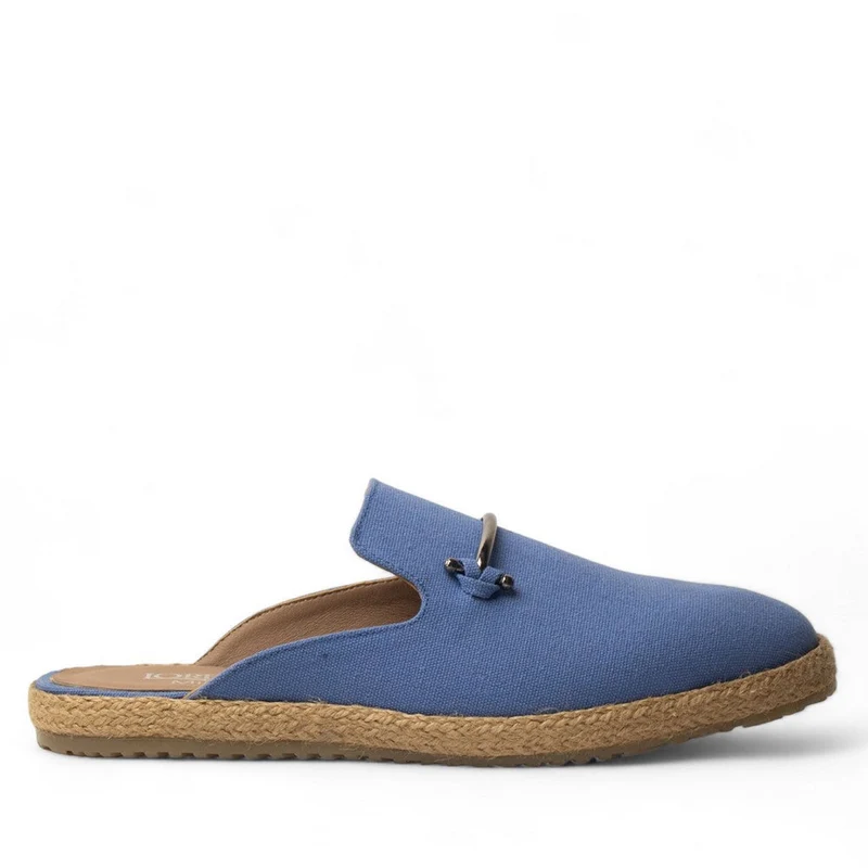 Men Light Blue Cloth Shoes #4564