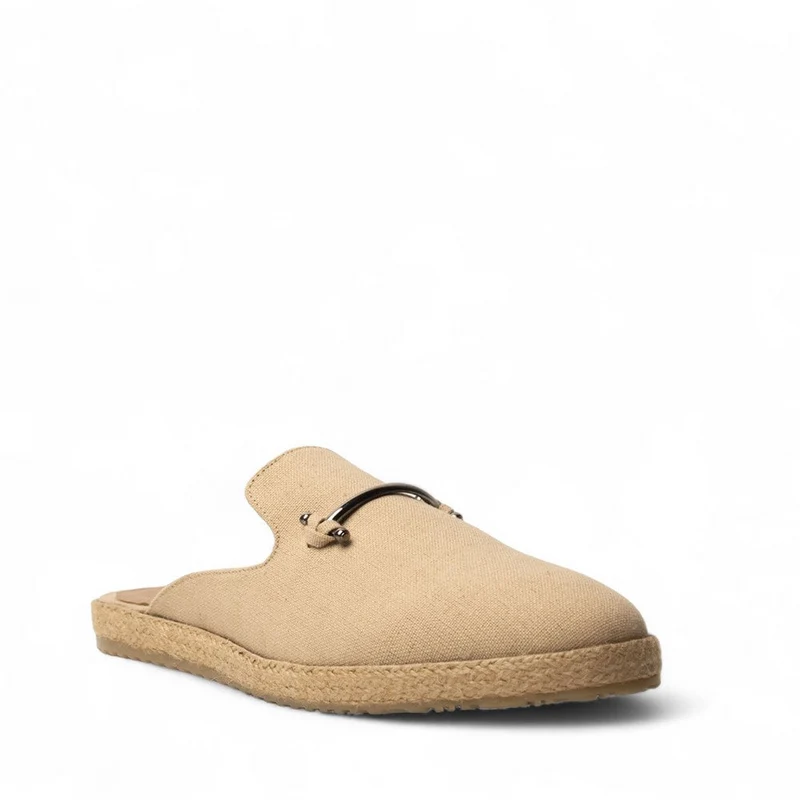 Men Beige Cloth Shoes #4563
