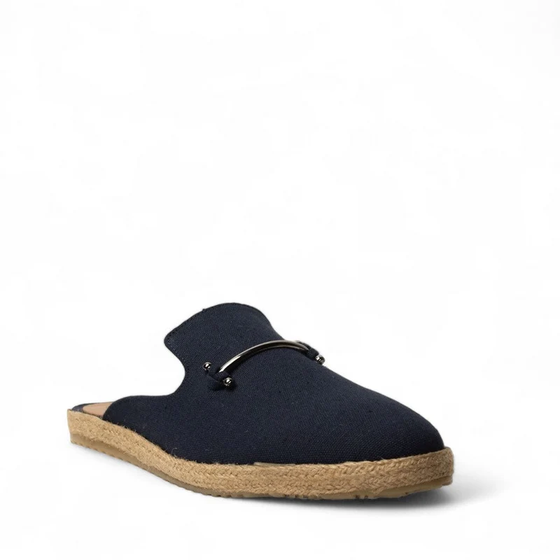 Men Dark Blue Cloth Shoes #4561