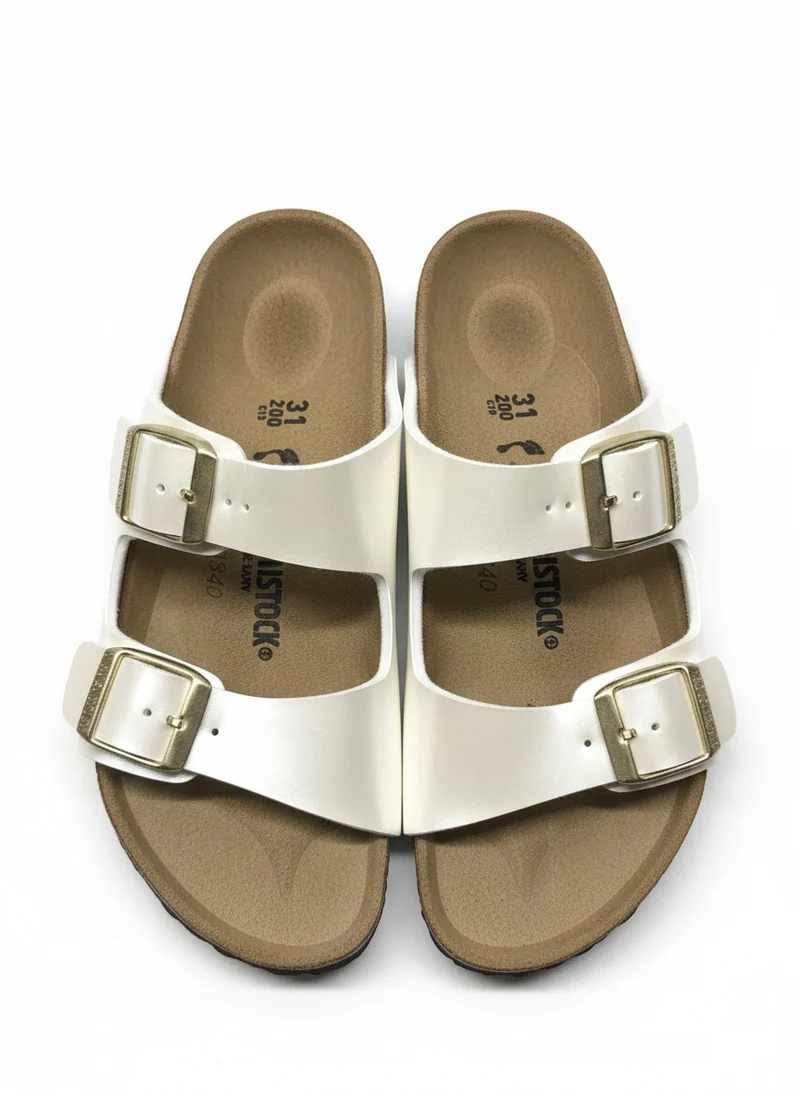 Arizona Kids Birko-Flor Girls Narrow electric metallic pearl
