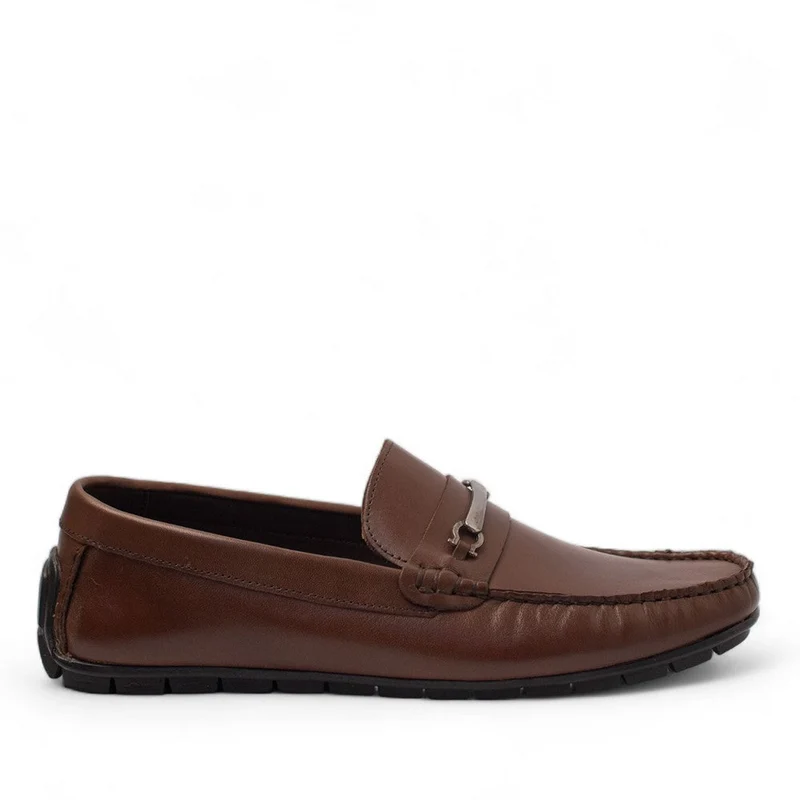 Men Brown Leather Espadrilles #4444