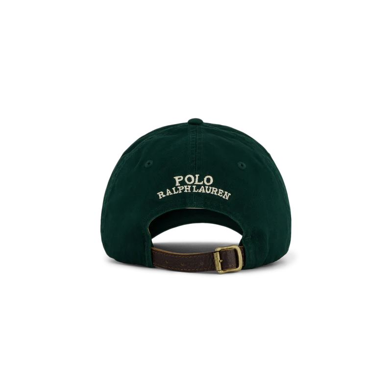 Polo Bear Twill Ball Cap Moss Agate