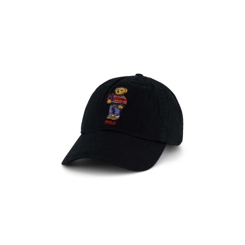 Polo Bear Twill Ball Cap Polo Black