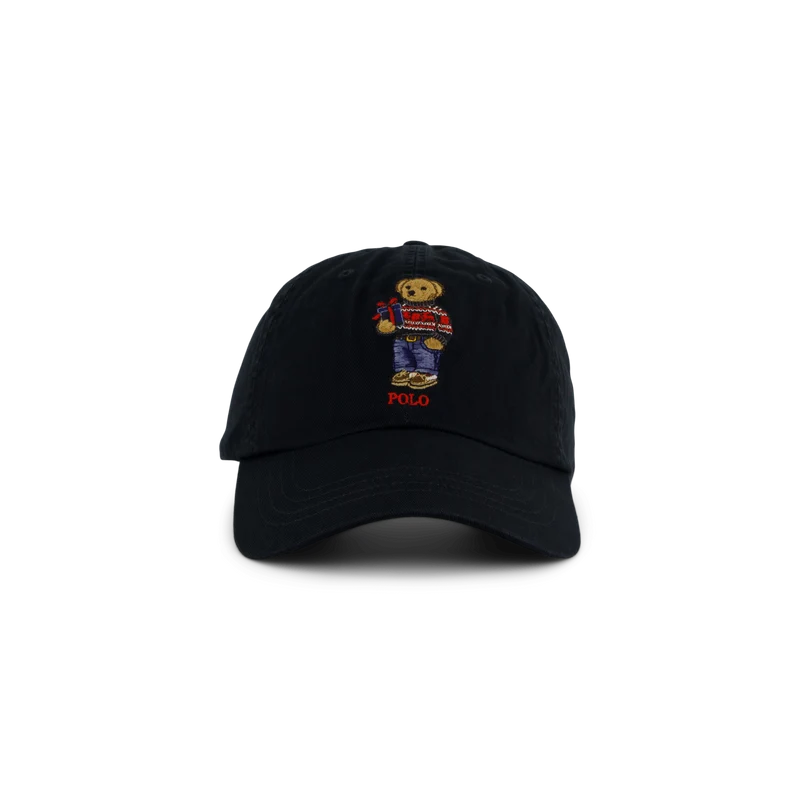 Polo Bear Twill Ball Cap Polo Black