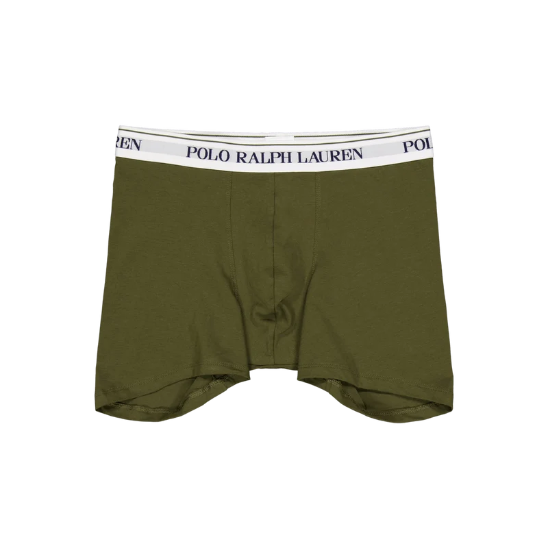 Stretch Cotton Boxer Brief 3-Pack 3PK Lt Olv / Cls Drb Olv / Def Grn