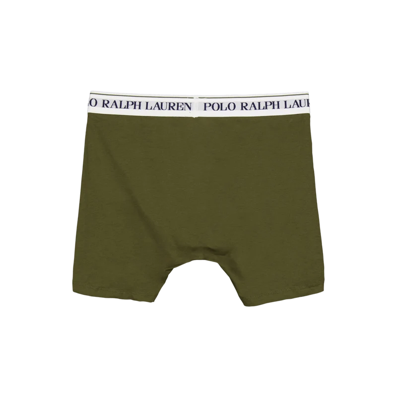 Stretch Cotton Boxer Brief 3-Pack 3PK Lt Olv / Cls Drb Olv / Def Grn