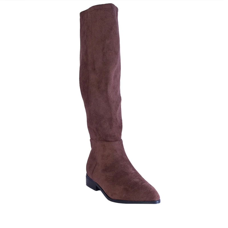Europeon Union Women Brown Chamois Boots #2350