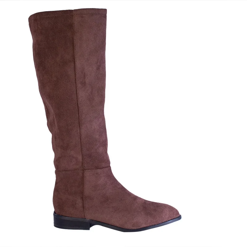 Europeon Union Women Brown Chamois Boots #2350